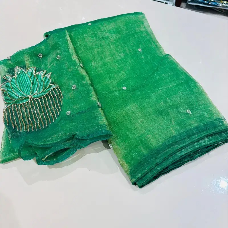 Organza Soft Tissue Sarees - SSTSU6