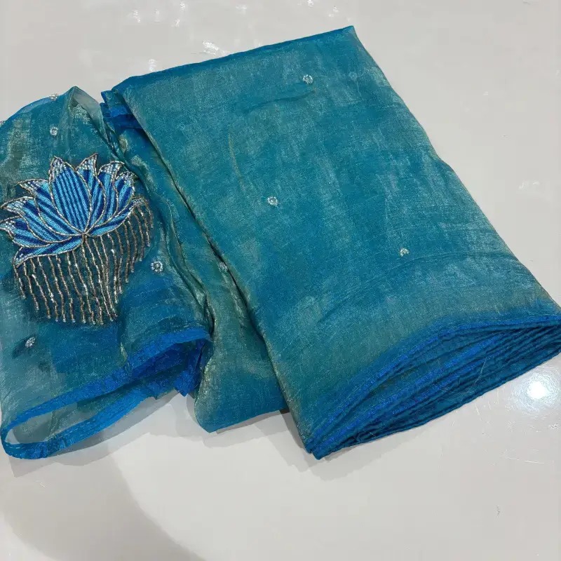 Organza Soft Tissue  Sarees - SSTSU3