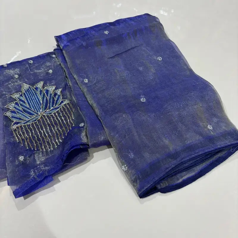 Organza Soft Tissue Sarees - SSTSU4