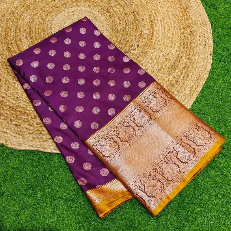 Premium Semi Kanchi Pattu Sarees-BRIGHT49
