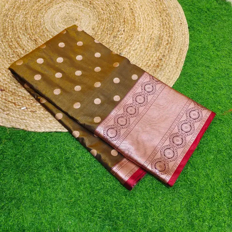 Premium Semi Kanchi Pattu Sarees-BRIGHT07