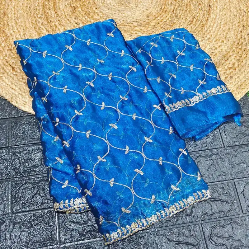 Premium Space Silk With Zari Work Sarees-SSPZW04
