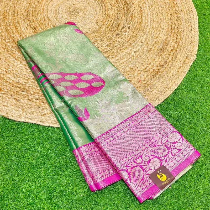 Designer Tissue Semi Kanchi Pattu Sarees-SSDTP04