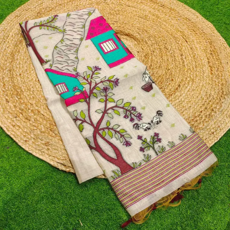 Premium Designer Jamdhani Sarees-SSDAC03