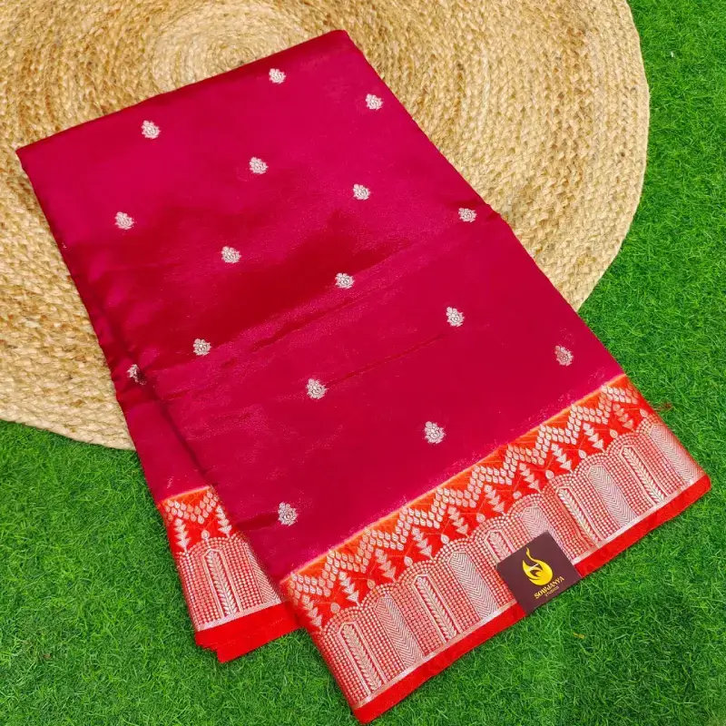 Banaras Green Mango Sarees-SSMZ6