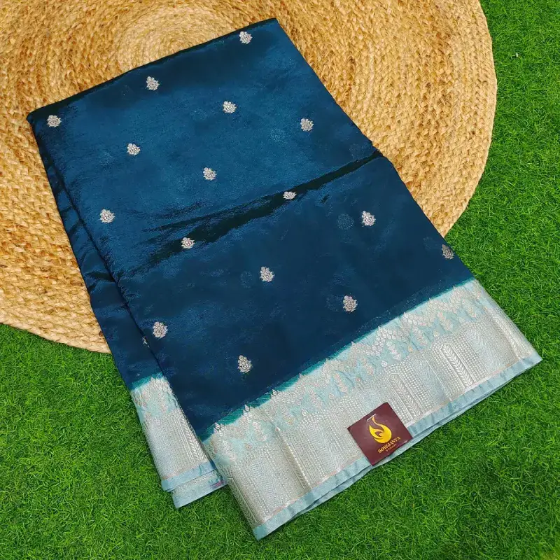 Banaras Green Mango Sarees-SSMZ9