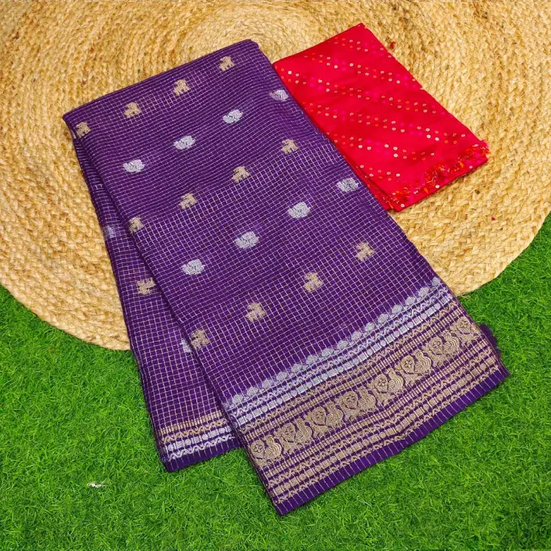 Vintage Chex Premium Quality Sarees -SSVNG4