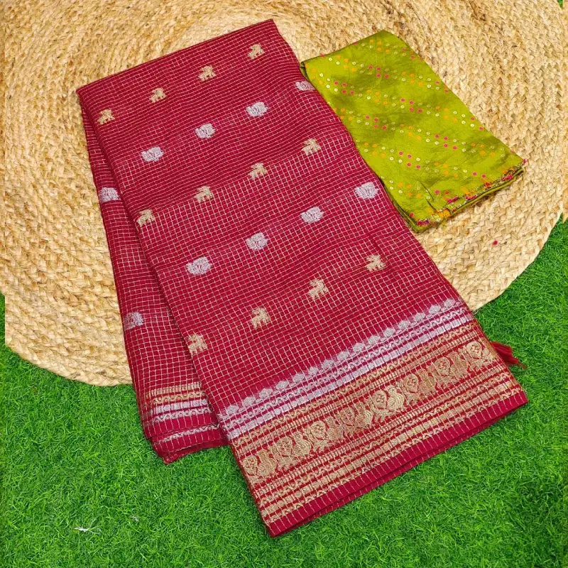 Vintage Chex Premium Quality Sarees -SSVNG5