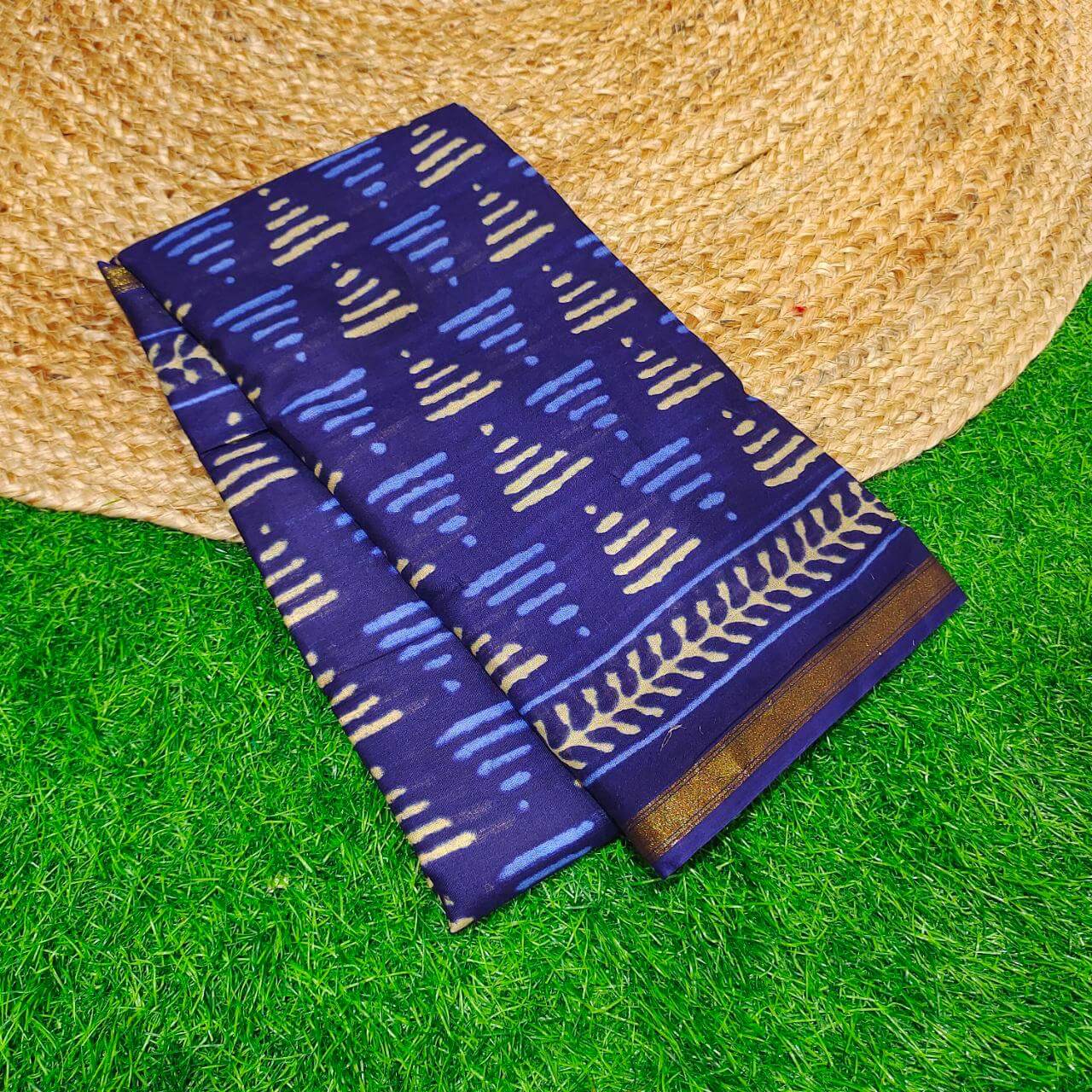 Premium Soft Cotton Sarees With Zari Border-SSCTN24