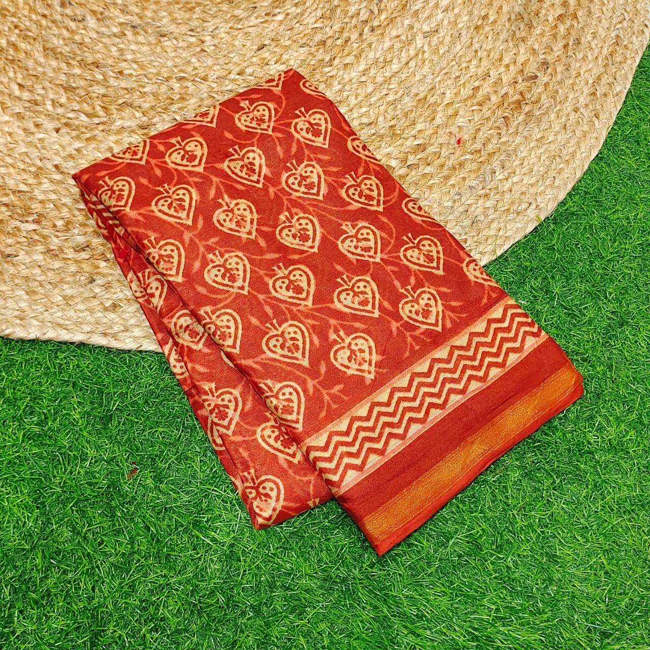 Premium Soft Cotton Sarees With Zari Border-SSCTN02
