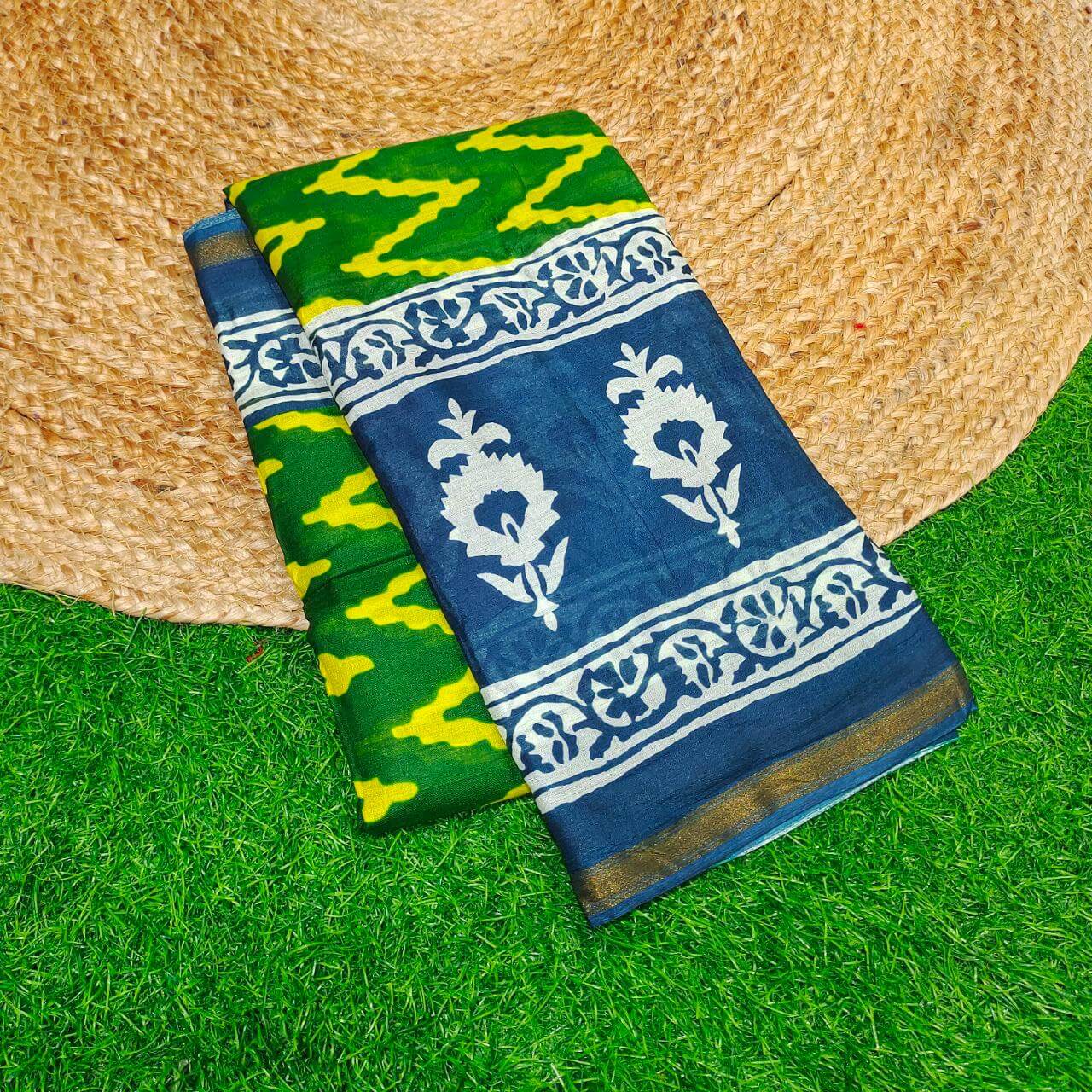Premium Soft Cotton Sarees With Zari Border-SSCTN17