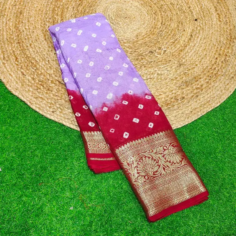 ORIGINAL BANDINI Kanchi Border Sarees -CANDY1