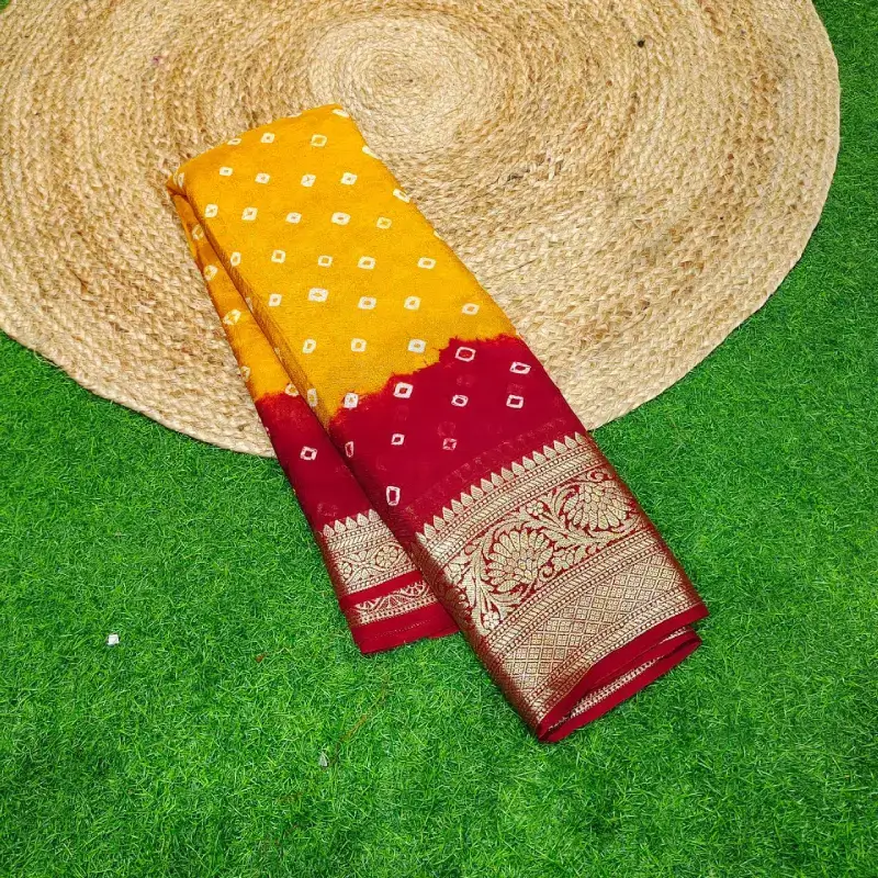 ORIGINAL BANDINI Kanchi Border Sarees -CANDY8