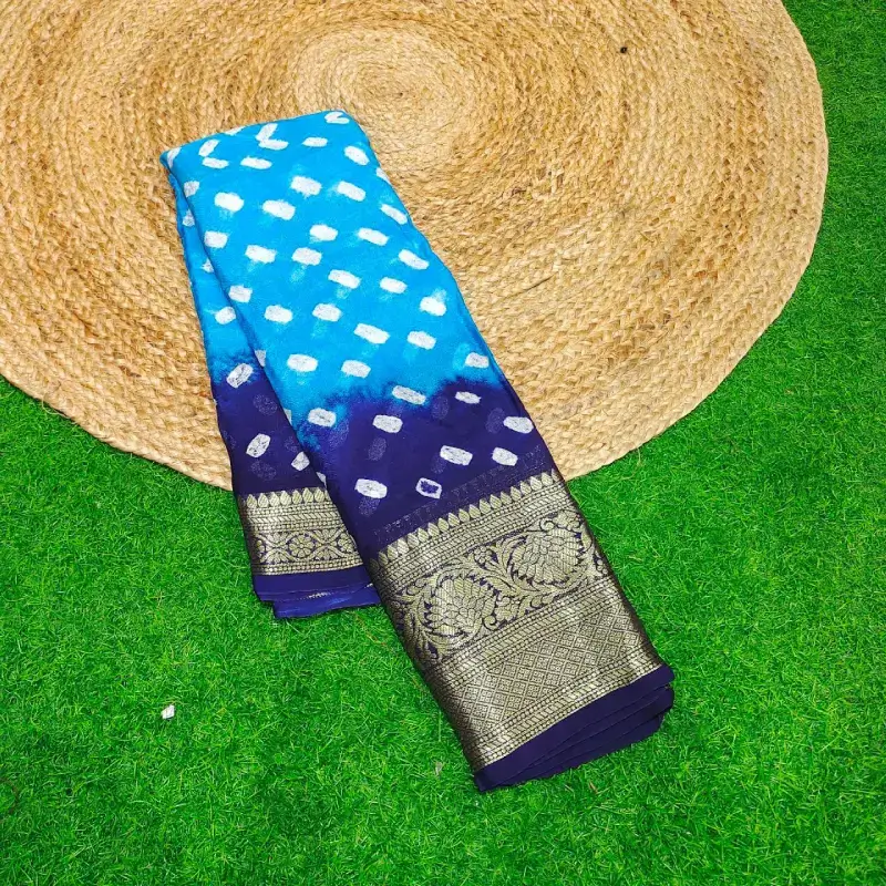 ORIGINAL BANDINI Kanchi Border Sarees -CANDY9