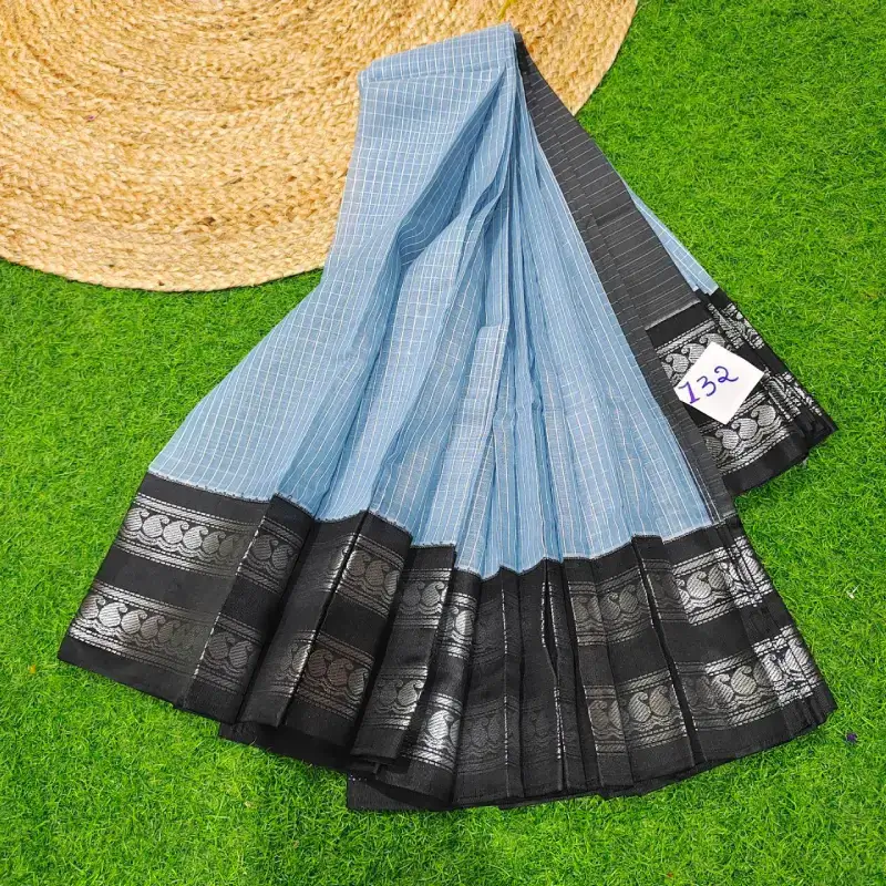 Premium Seiko Gadwal Cotton Sarees - ROYAL132