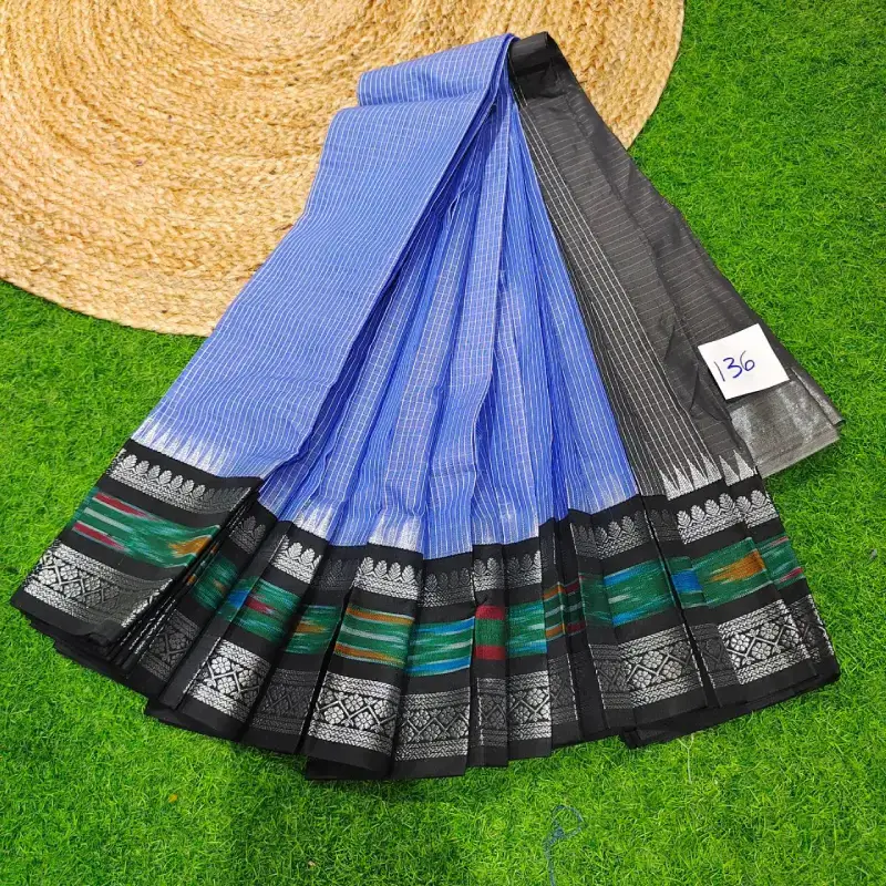 Premium Seiko Gadwal Cotton Sarees - ROYAL136