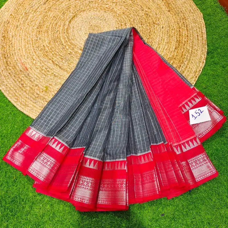 Premium Seiko Gadwal Cotton Sarees - ROYAL152