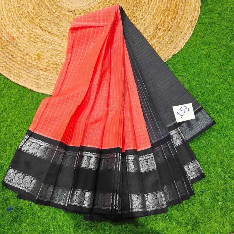 Premium Seiko Gadwal Cotton Sarees - ROYAL153