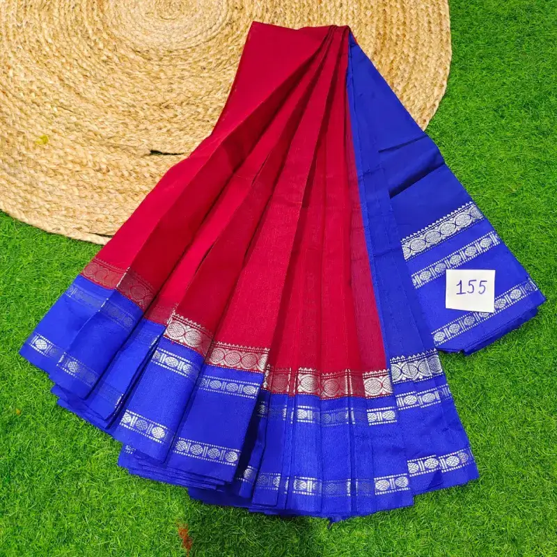 Premium Seiko Gadwal Cotton Sarees - ROYAL155