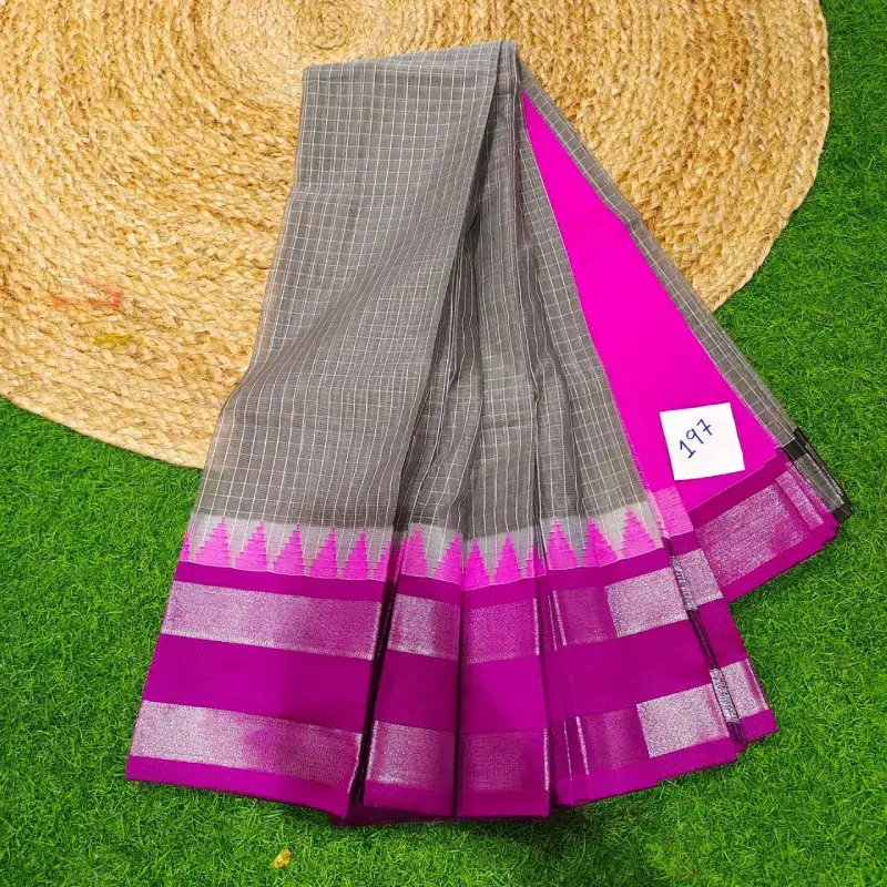 Premium Seiko Gadwal Cotton Sarees - ROYAL197