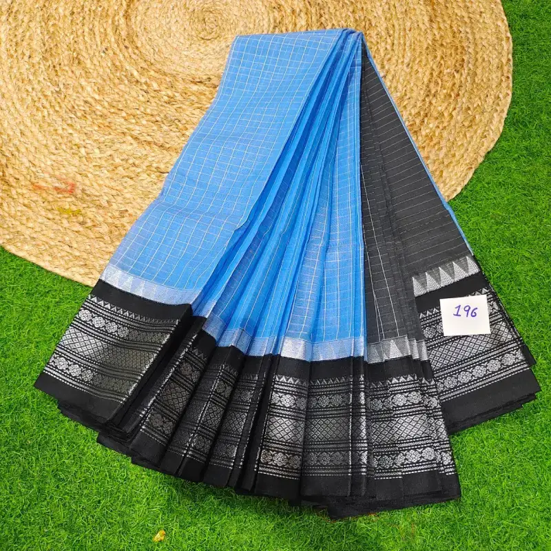 Premium Seiko Gadwal Cotton Sarees - ROYAL196