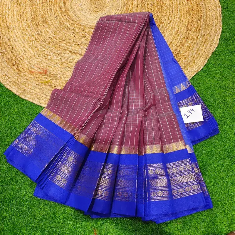 Premium Seiko Gadwal Cotton Sarees - ROYAL194