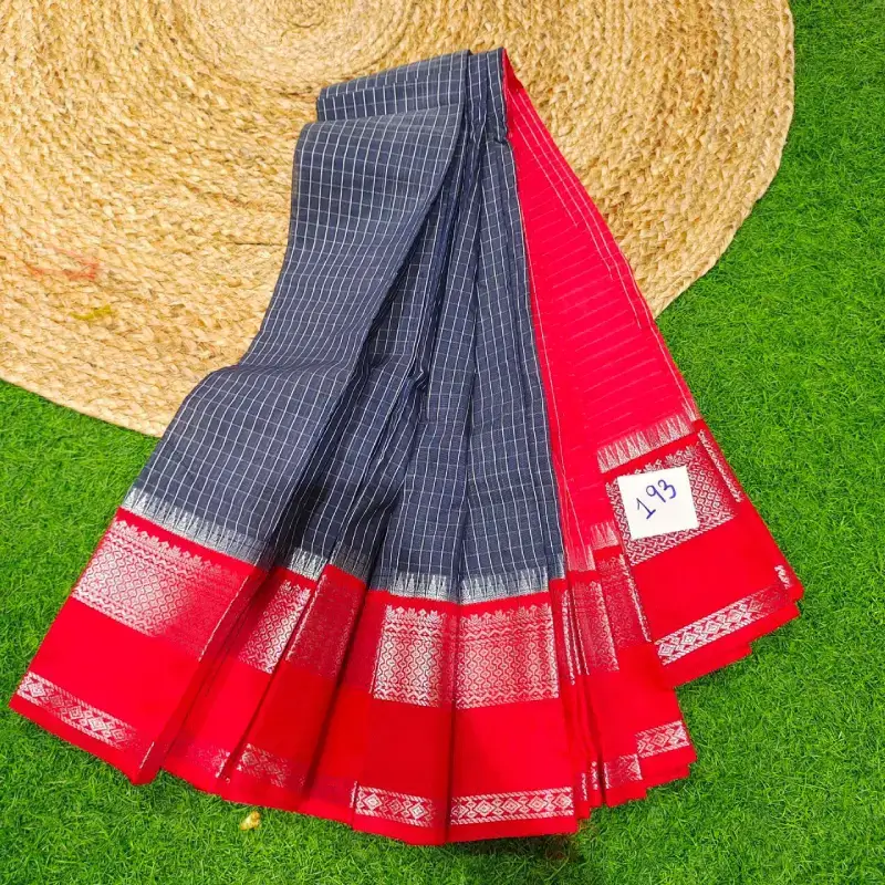 Premium Seiko Gadwal Cotton Sarees - ROYAL193