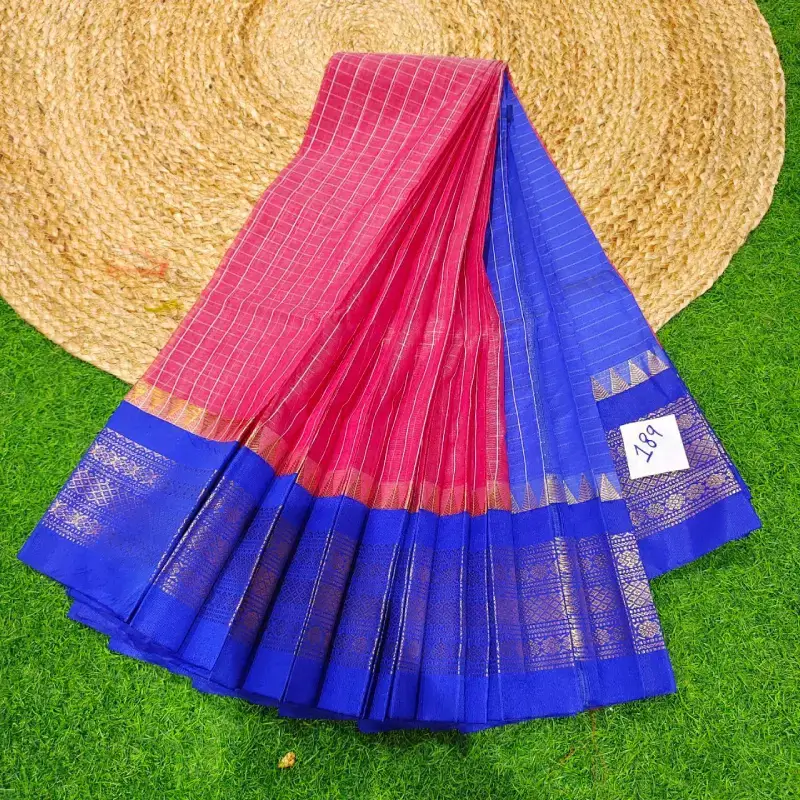 Premium Seiko Gadwal Cotton Sarees - ROYAL189
