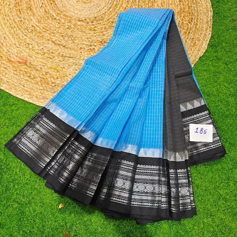 Premium Seiko Gadwal Cotton Sarees - ROYAL186
