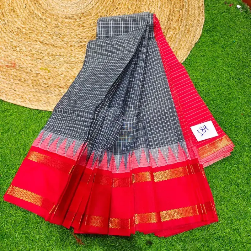 Premium Seiko Gadwal Cotton Sarees - ROYAL184