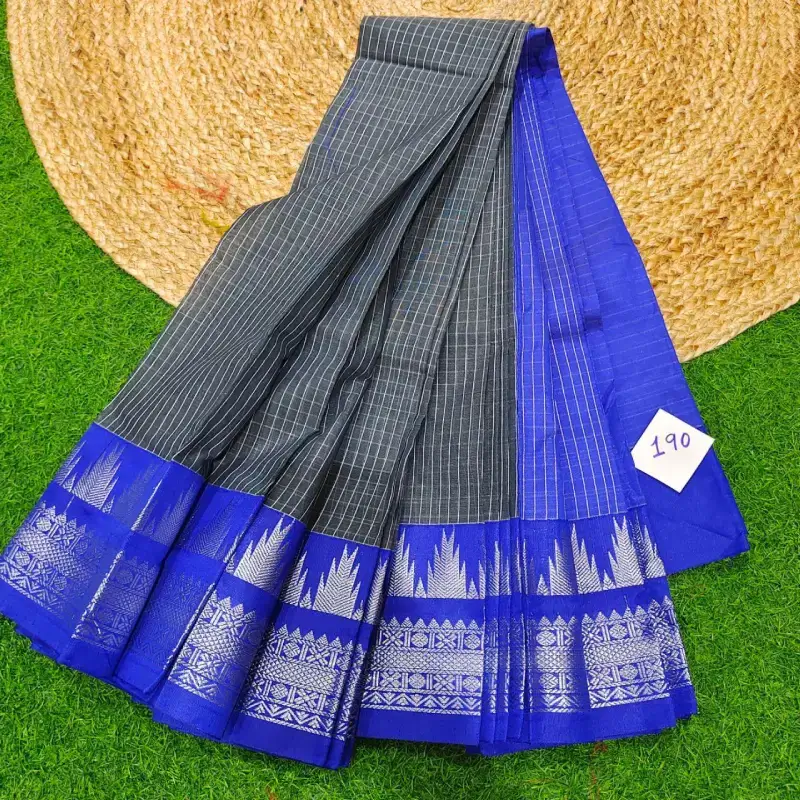 Premium Seiko Gadwal Cotton Sarees - ROYAL190