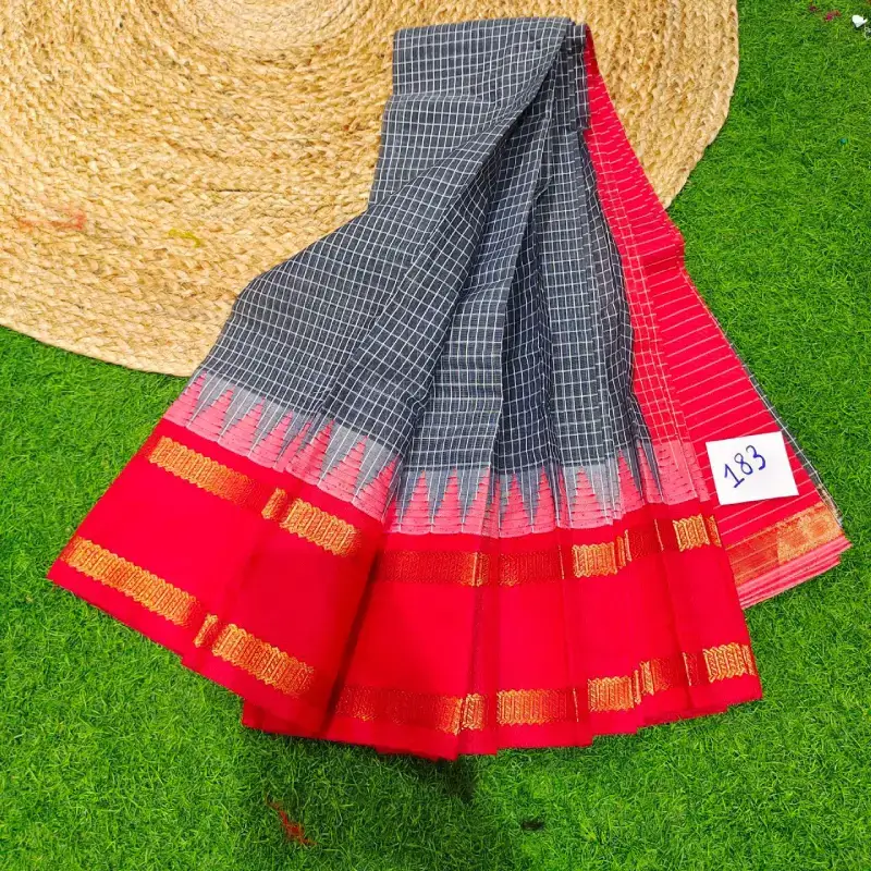 Premium Seiko Gadwal Cotton Sarees - ROYAL183