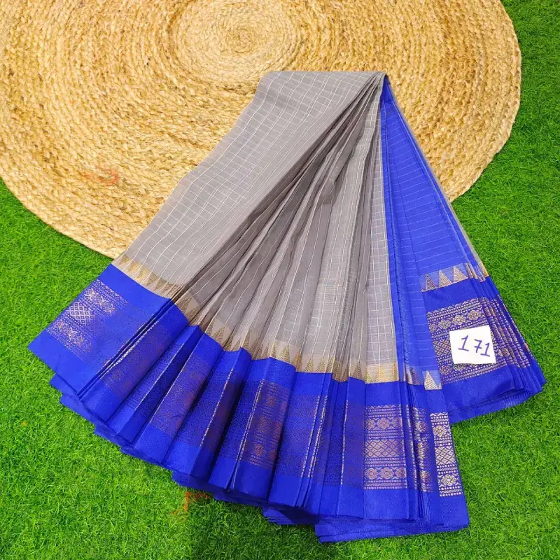 Premium Seiko Gadwal Cotton Sarees - ROYAL171