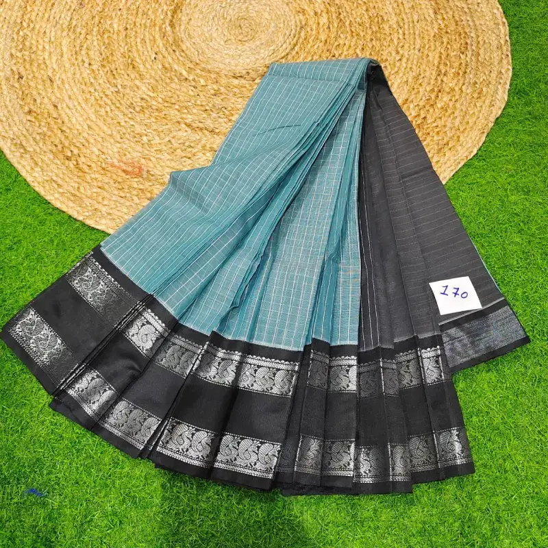 Premium Seiko Gadwal Cotton Sarees - ROYAL170