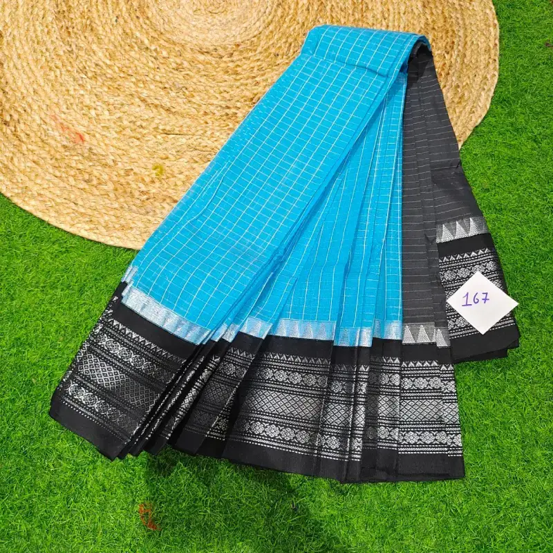 Premium Seiko Gadwal Cotton Sarees - ROYAL167