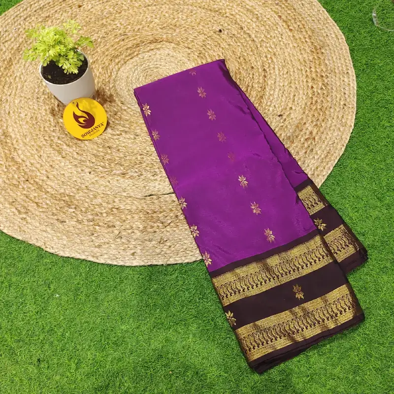 VINTAGE Seiko Gadwal Sarees - WAVE4