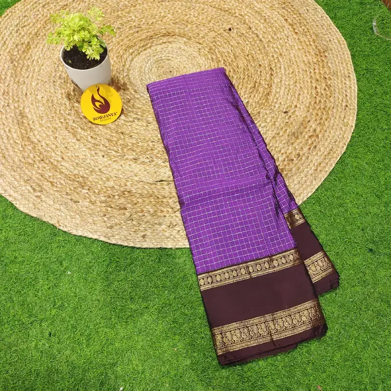 VINTAGE Seiko Gadwal Sarees - WAVE12