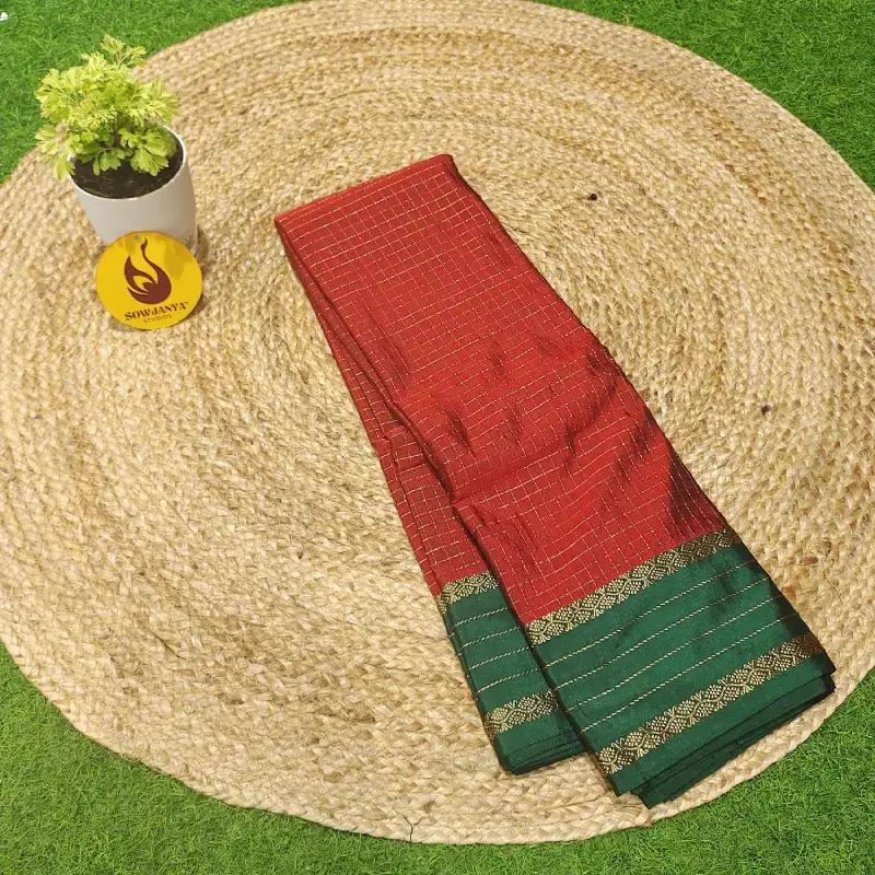 VINTAGE Seiko Gadwal Sarees - WAVE55
