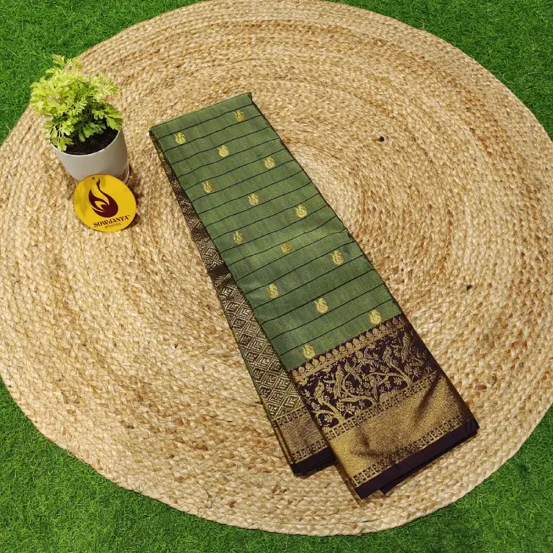 VINTAGE Seiko Gadwal Sarees - WAVE56