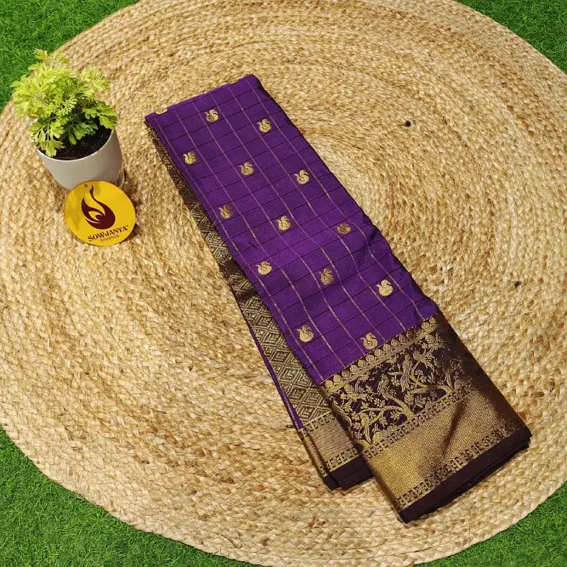 VINTAGE Seiko Gadwal Sarees - WAVE59