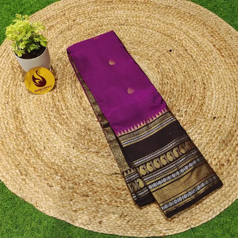 VINTAGE Seiko Gadwal Sarees - WAVE60