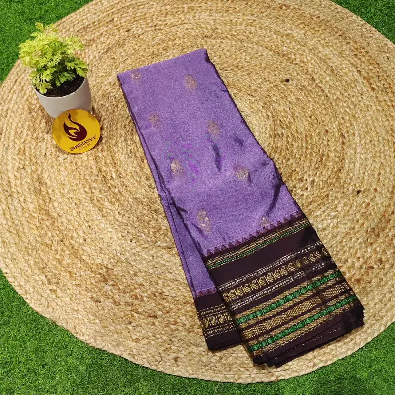 VINTAGE Seiko Gadwal Sarees - WAVE43