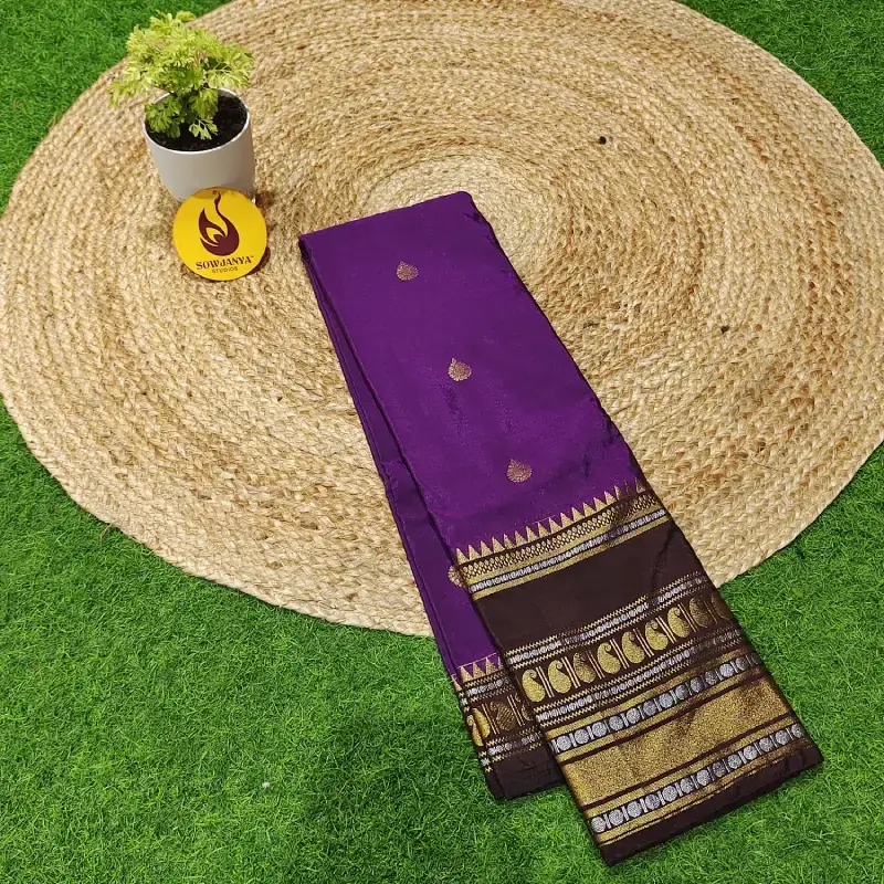 VINTAGE Seiko Gadwal Sarees - WAVE49