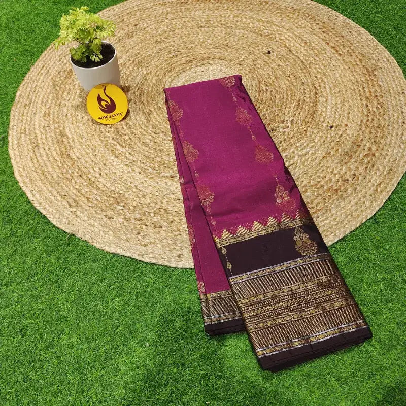 VINTAGE Seiko Gadwal Sarees - WAVE62