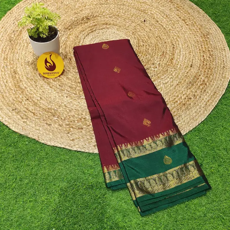 VINTAGE Seiko Gadwal Sarees - WAVE103