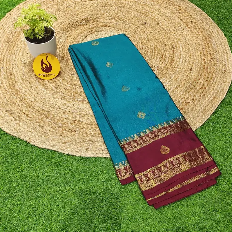 VINTAGE Seiko Gadwal Sarees - WAVE104