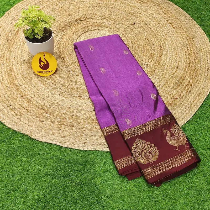 VINTAGE Seiko Gadwal Sarees - WAVE106