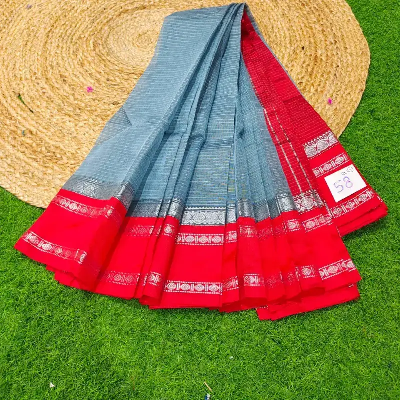 Premium Seiko Gadwal Cotton Sarees - ROYAL058