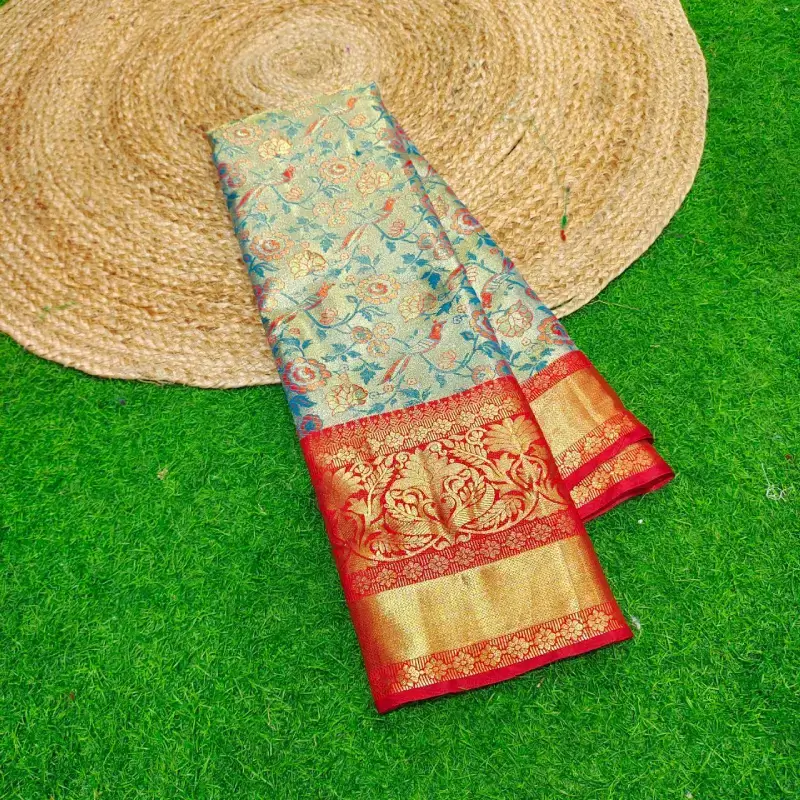 Semi Tissue Pattu Sarees  - SSBUD14