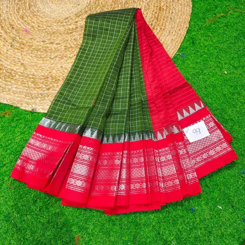 Premium Seiko Gadwal Cotton Sarees - ROYAL099